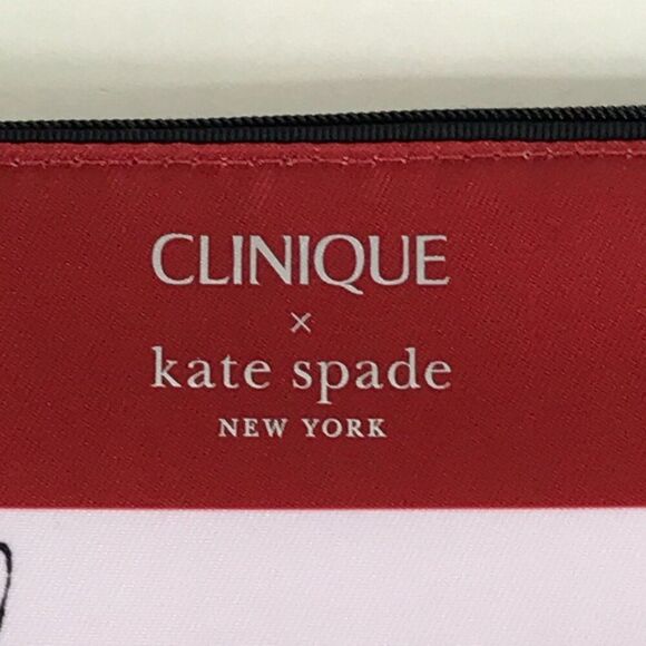 NWOT Clinique x Kate Spade New York "Hello Gorgeous" Small Makeup / Cosmetic Bag - Picture 2 of 8